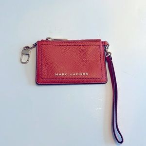 Marc Jacobs Top Zip Burnt Sienna Cardholder/Keychain NEW purchased May 2023 NWOT